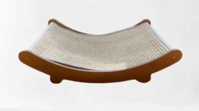 Lit et griffoir pour chat en bois design